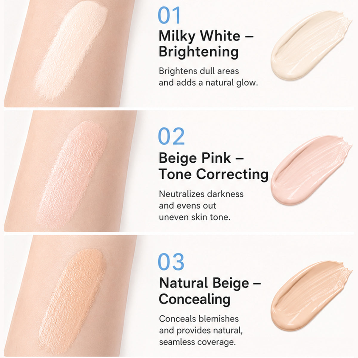 🖋️✨LAST DAY SALE BUY 1  GET 1 FREE!!💙Dual-effect Concealer & Foundation Eye Concealer - 24-hour long-lasting