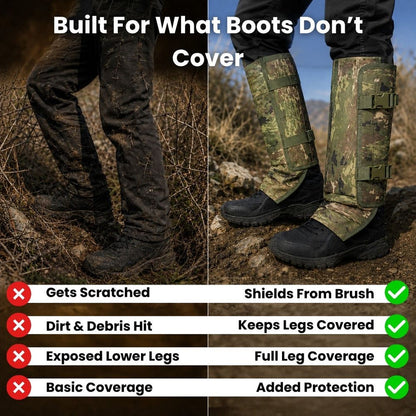 🔥Limit Time Free Shipping🛫 Snake-Resistant Outdoor Leg Gaiters🌿For Hunting, Hiking & Yard Work