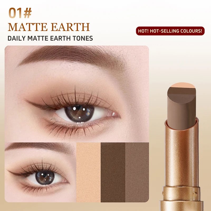 🔥 BIG SALE - 70% OFF🔥Instant Glow 3-in-1 Eyeshadow Stick