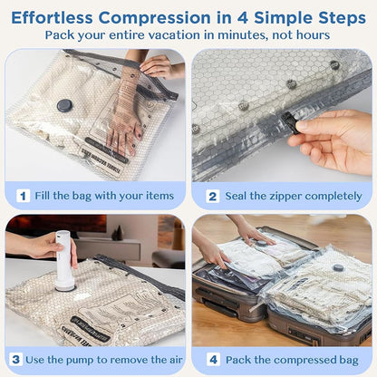 🎁 Mother's Day Sale 49% OFF - Cordless Travel Vacuum Storage Compression Bag Set