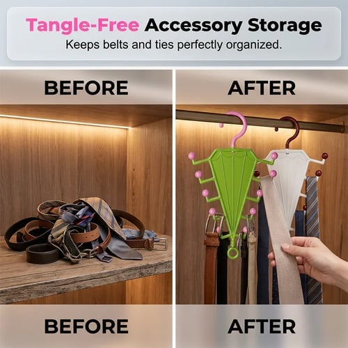 ⏳Limited-time ⏰- Multi-Functional V-Shaped Double Sided Hanger Storage Rack