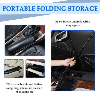 🔥Last Day 49% OFF - 2026 Upgraded Car Windshield Sun Shade Umbrella