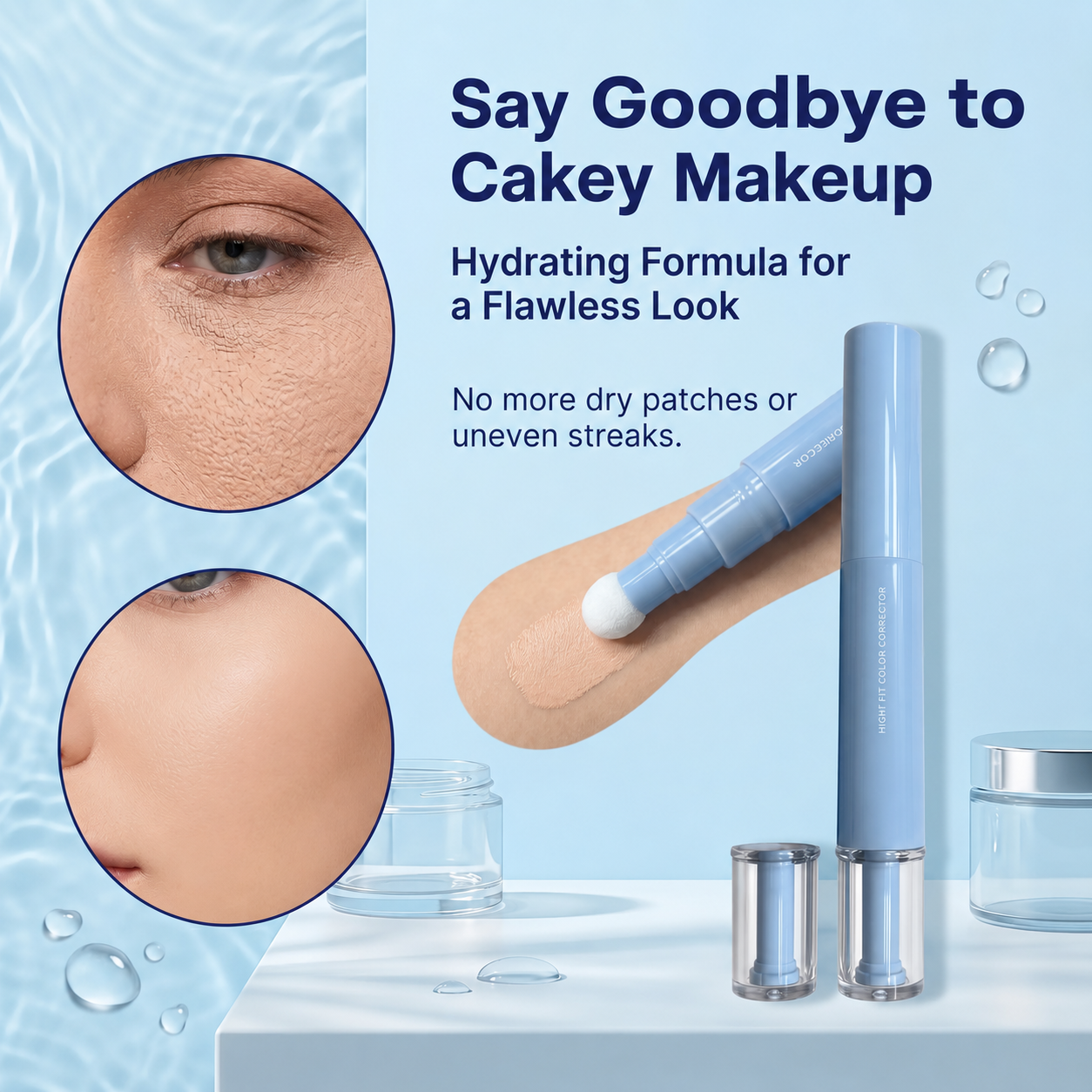 🖋️✨LAST DAY SALE BUY 1  GET 1 FREE!!💙Dual-effect Concealer & Foundation Eye Concealer - 24-hour long-lasting
