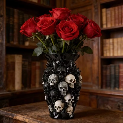 Grimrose™ – Gothic Skull Vase