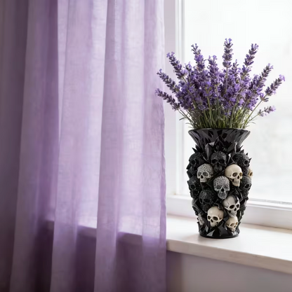 Grimrose™ – Gothic Skull Vase