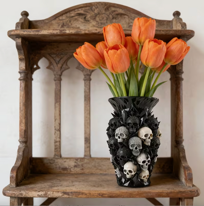 Grimrose™ – Gothic Skull Vase