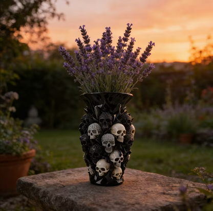 Grimrose™ – Gothic Skull Vase
