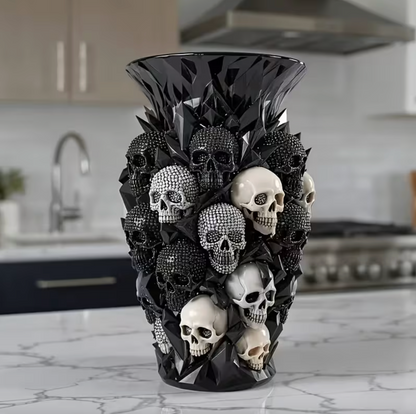 Grimrose™ – Gothic Skull Vase