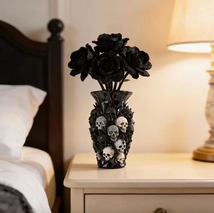 Grimrose™ – Gothic Skull Vase