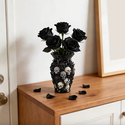 Grimrose™ – Gothic Skull Vase