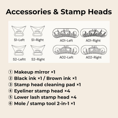 🔥HOT SALE 70% OFF🔥⏱️ 3-in-1 Lower Lash & Eyeliner Stamp Kit