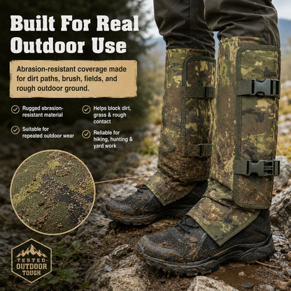🔥Limit Time Free Shipping🛫 Snake-Resistant Outdoor Leg Gaiters🌿For Hunting, Hiking & Yard Work